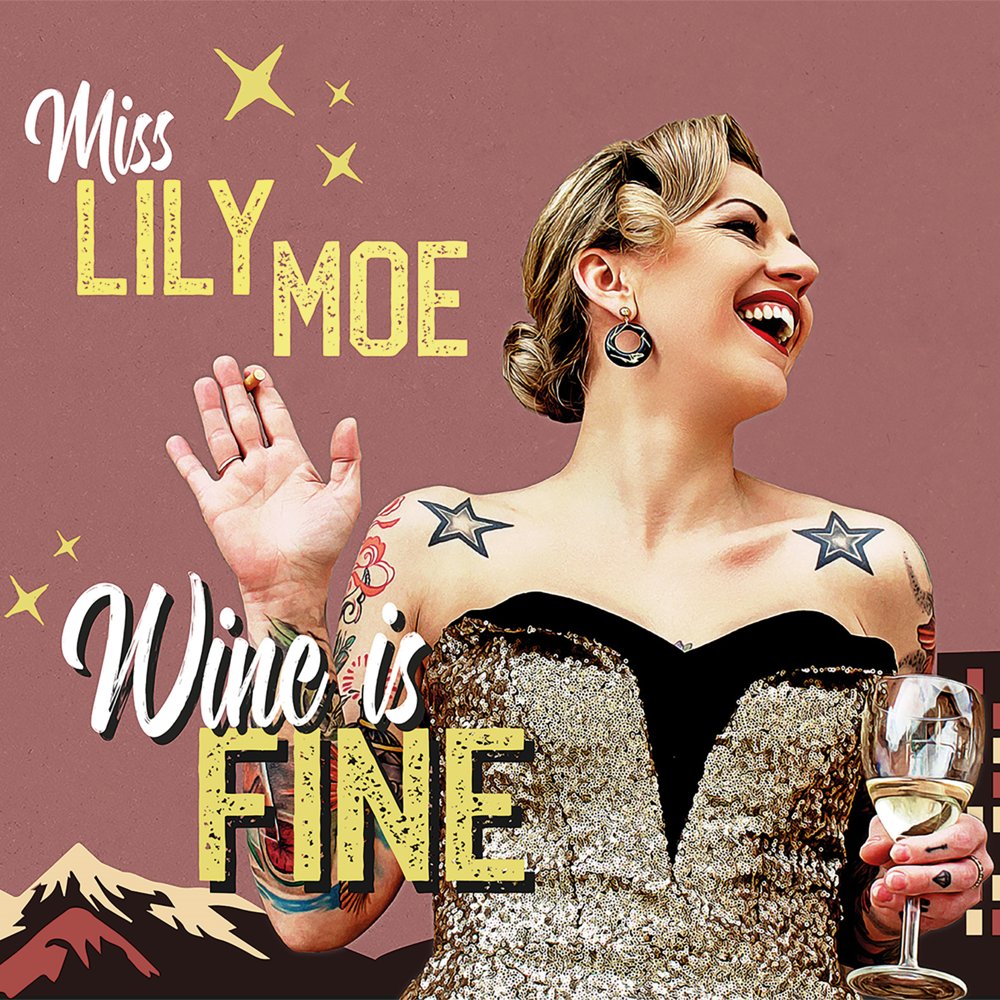 Lily moe wine is fine cd front