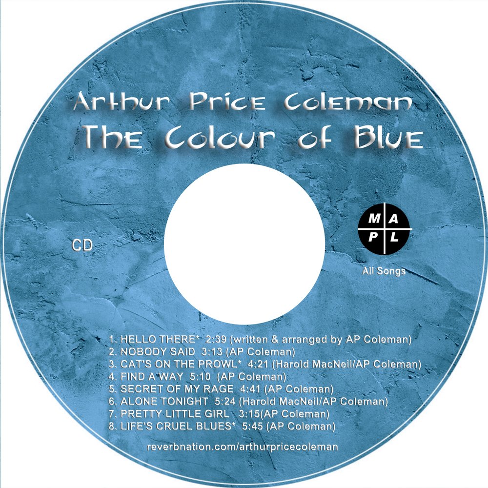 The colour of blue disk print color