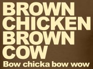 Brown Chicken Brown Cow