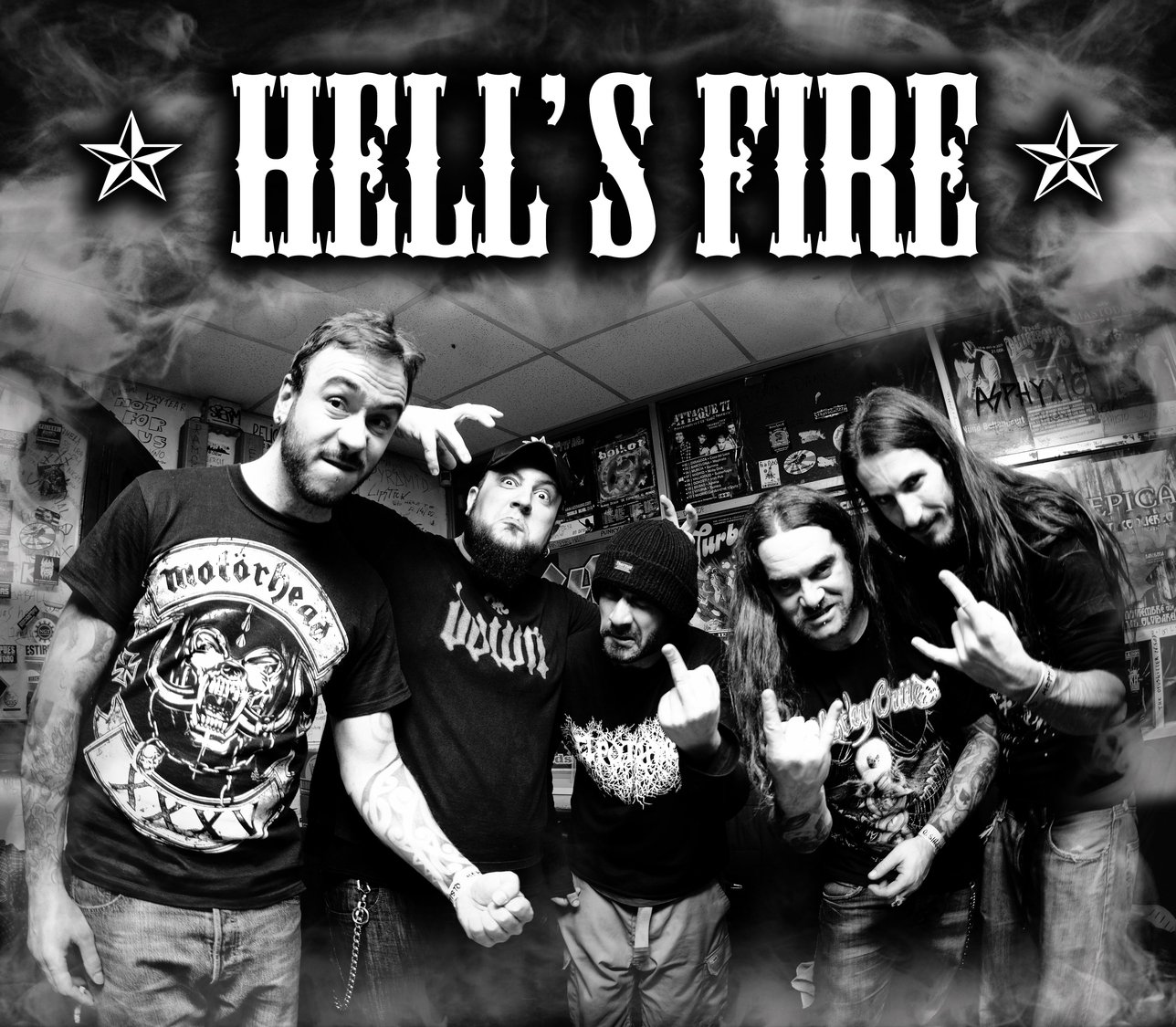 Hell poison. Hell's. Flames of Hell Band.