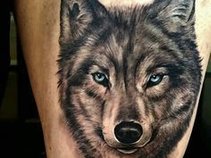 Sick Tattoo of a Wolf