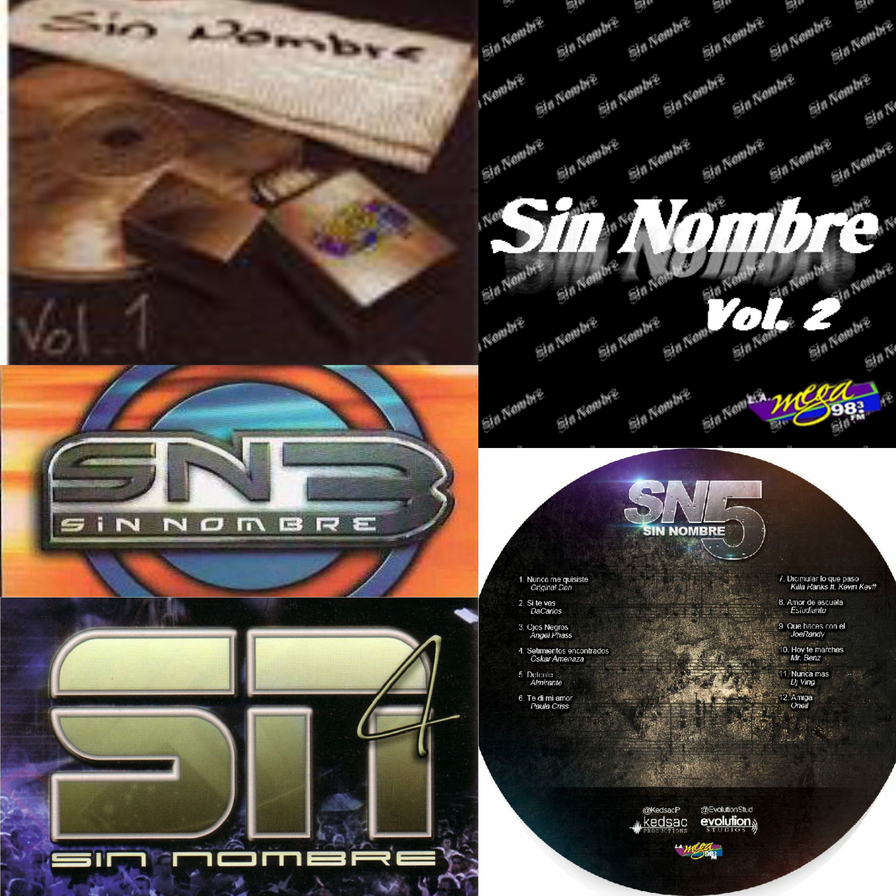 Sin Nombre Vol.1 Vol.2 Vol.3 Vol.4 Vol.5 🇵🇦 @plenasretrotime |  ReverbNation