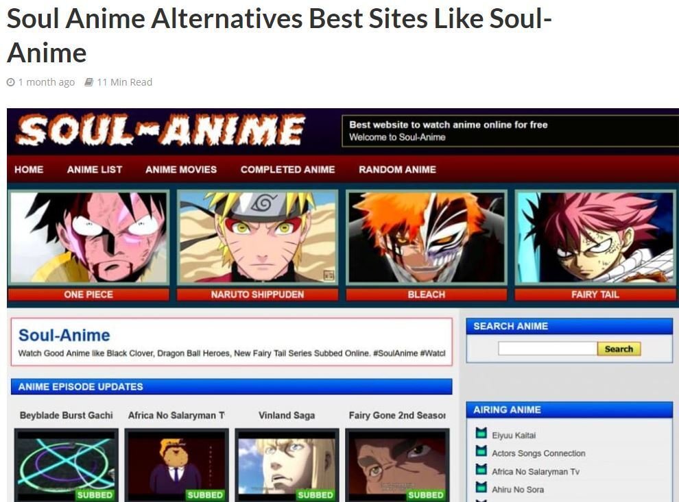 Soul Anime | ReverbNation