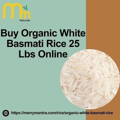 Buy Organic White Basmati Rice 25 Lbs Online | ReverbNation