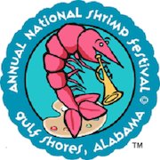 National shrimp festival logo
