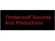 TIMBERWOLF RECORDS AND PRODUCTIONS