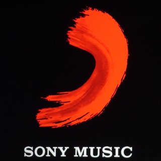 sony music logo black