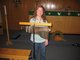 Me playing the chimes for fun as a volunteer.