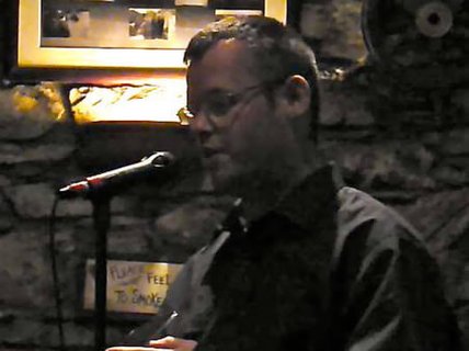 Tomás reading at Poets Express in Bantry in 2010... so long ago!!!