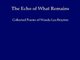 The Echo of What Remains: Collected Poems of Wanda Lea Brayton